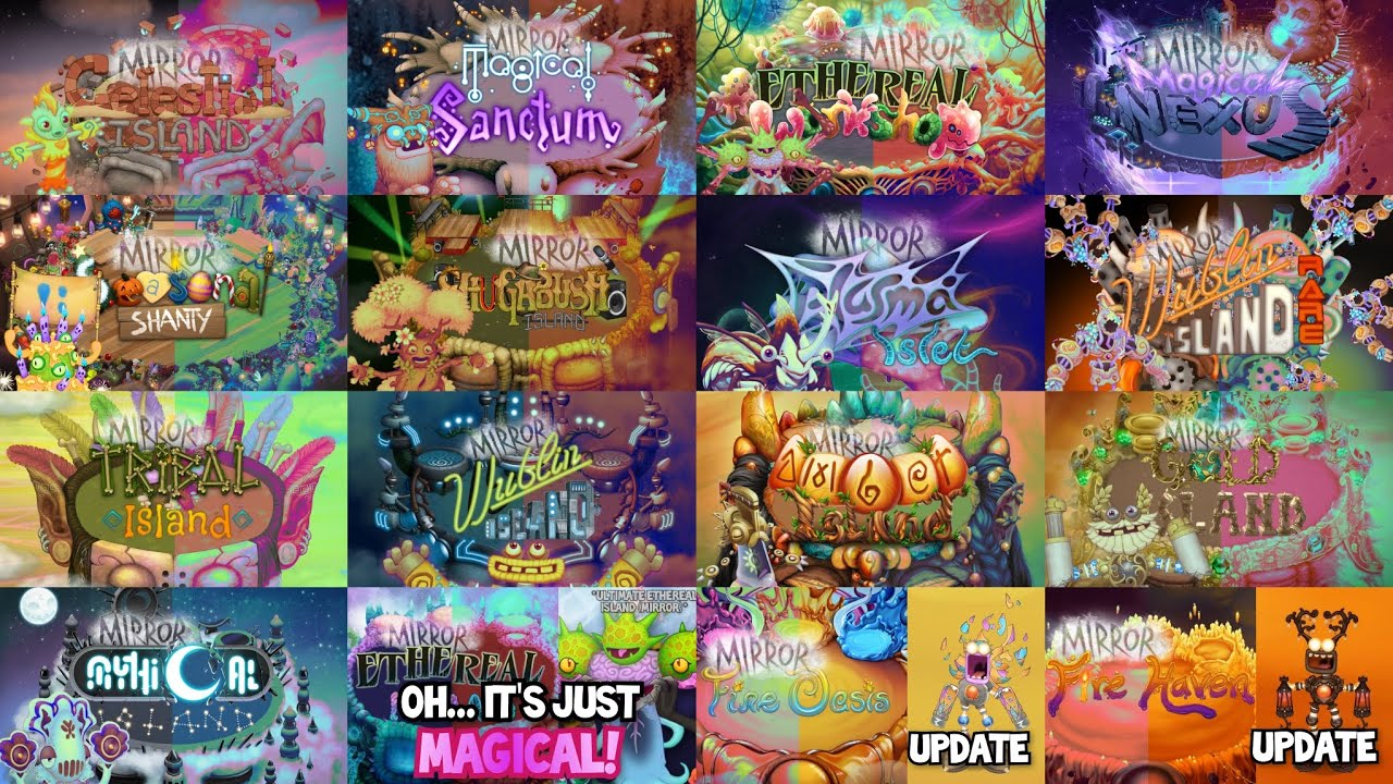 All FANMADE Mirror Islands 2025.04.02 - Full Songs | My Singing Monsters