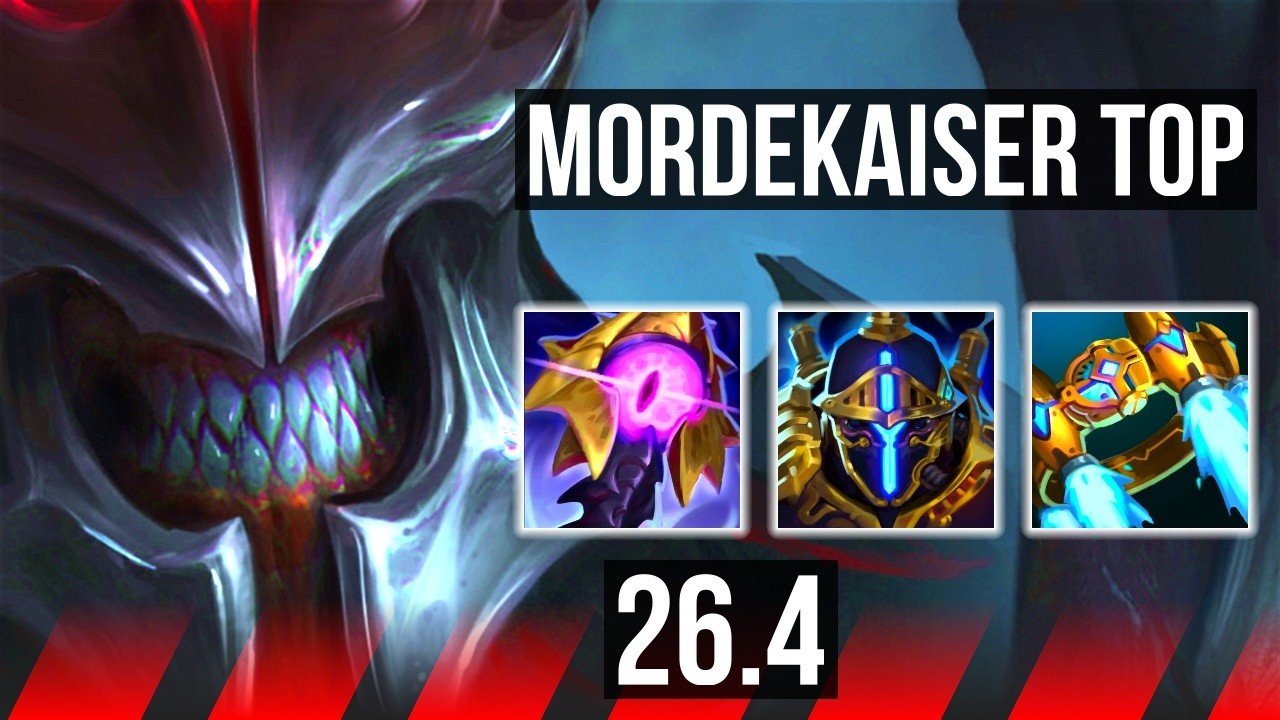 MORDEKAISER vs DARIUS (TOP) | Good KDA: 21/2/8, 7k gold comeback, 44K damage | EUW Master | 26.4