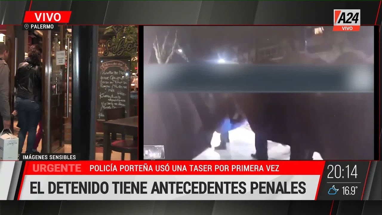 🚨 Policía porteña uso una taser por primera vez: 