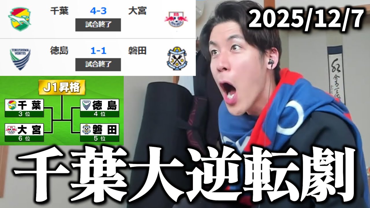 【まとめ】コハロンによるジェフユナイテッド市原・千葉vsRB大宮アルディージャ/徳島ヴォルティスvsジュビロ磐田の反応集【J1昇格PO準決勝】#コハロン切り抜き