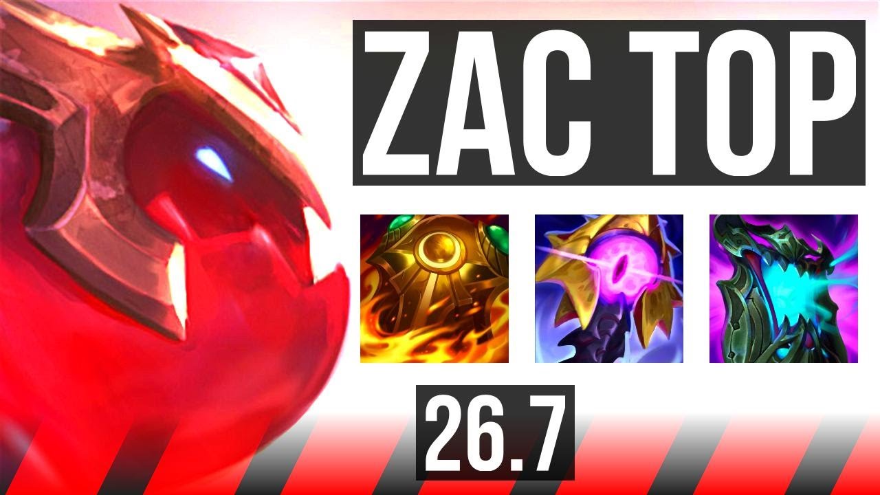 ZAC vs GAREN (TOP) | 41K damage | NA Master | 26.7