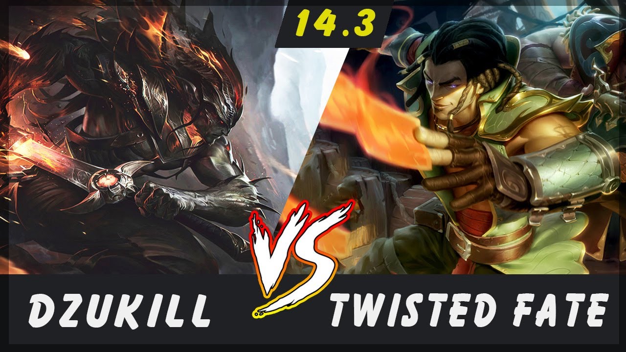 Dzukill - Yasuo vs Twisted Fate TOP Patch 14.3 - Yasuo Gameplay