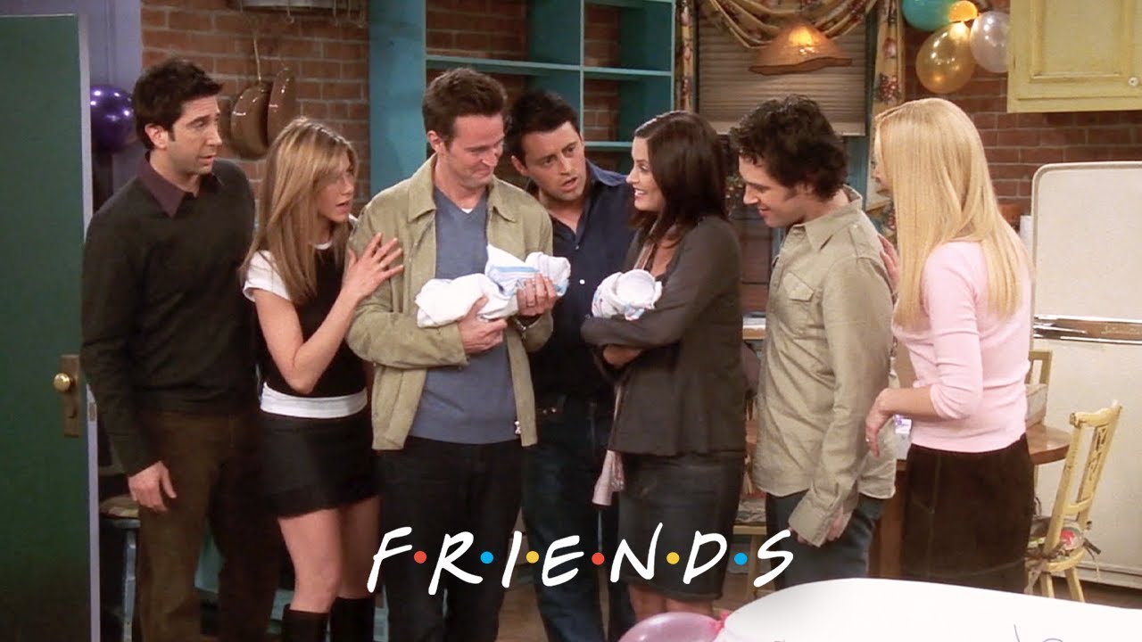 Chandler & Monica Bring Home Twins | Friends