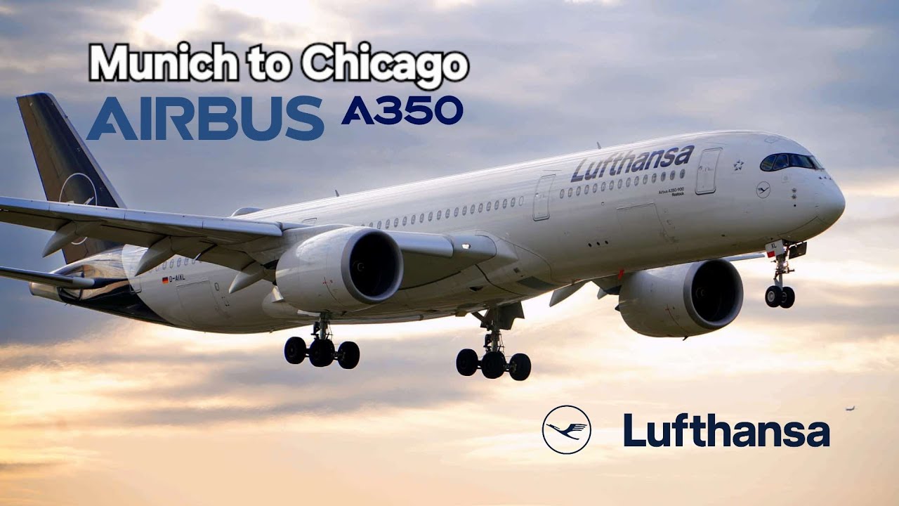 [STUNNING] Munich to Chicago on Lufthansa Airbus A350 [Full Flight Trip Report][4k60fps]