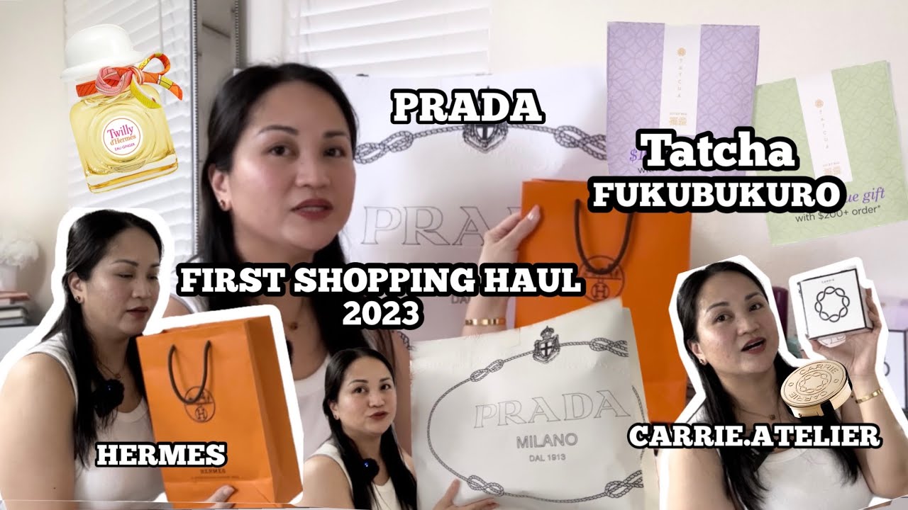 FIRST SHOPPING HAUL 2023 | HERMES | PRADA | TATCHA