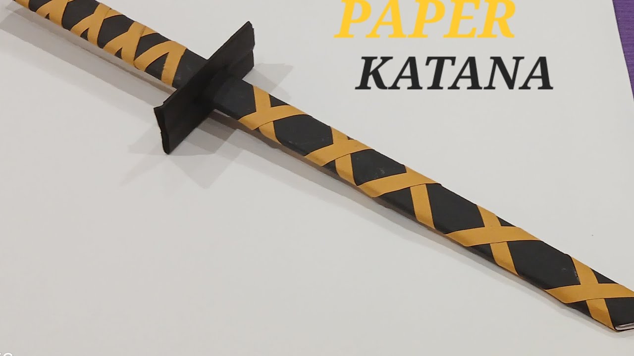 HOW TO MAKE A ORIGAMI PAPER KATANA🗡||DIY EASY ORIGAMI PAPER KATANA TUTORIAL 