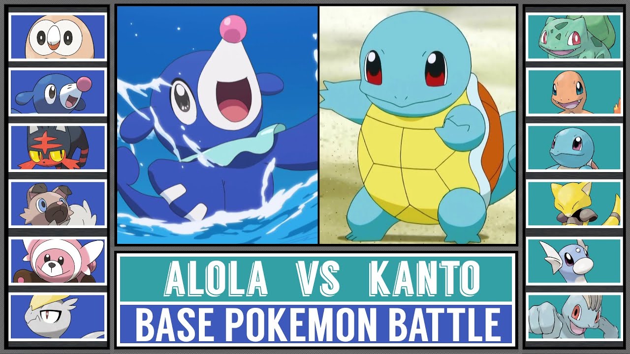 Base Pokémon Battle | KANTO vs ALOLA