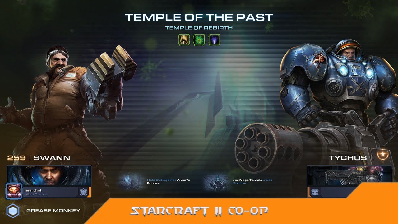 Temple of Rebirth (Swann P2) - StarCraft II Co-op Mutation (Brutal)