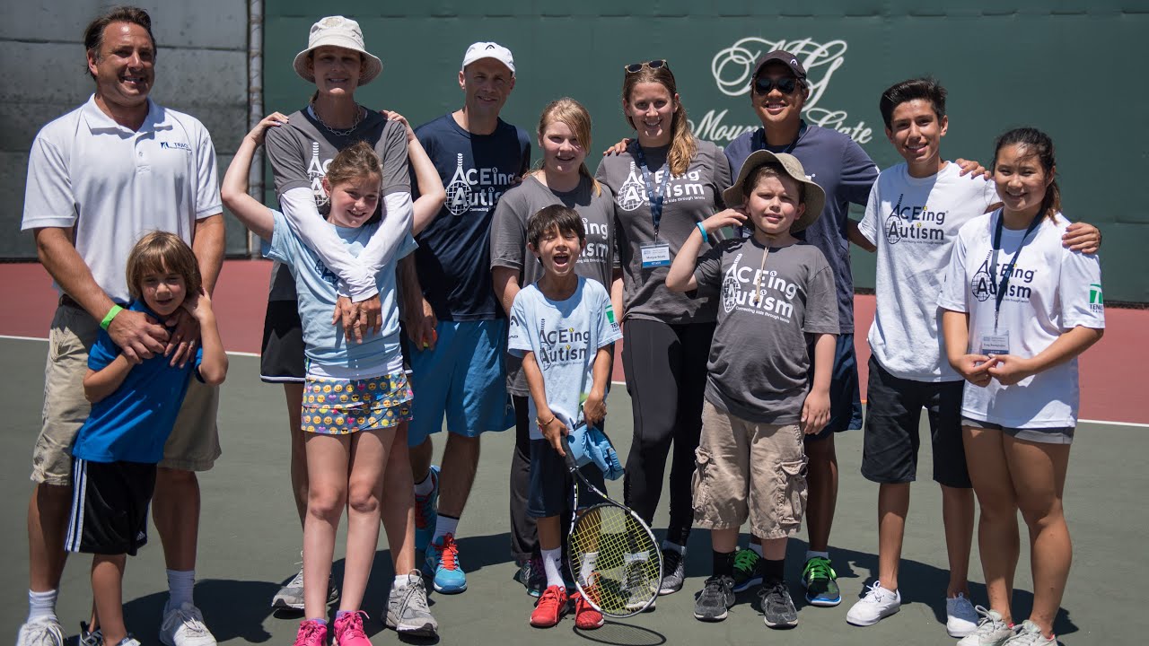 Pam Shriver host's an ACEing Autism clinic at MountainGate