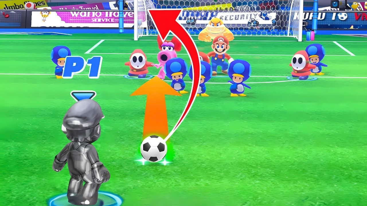 Football Frenzy! Metal Mario & Mario vs Baby Mario, Birdo & Diddy Kong | Mario Sports Superstars