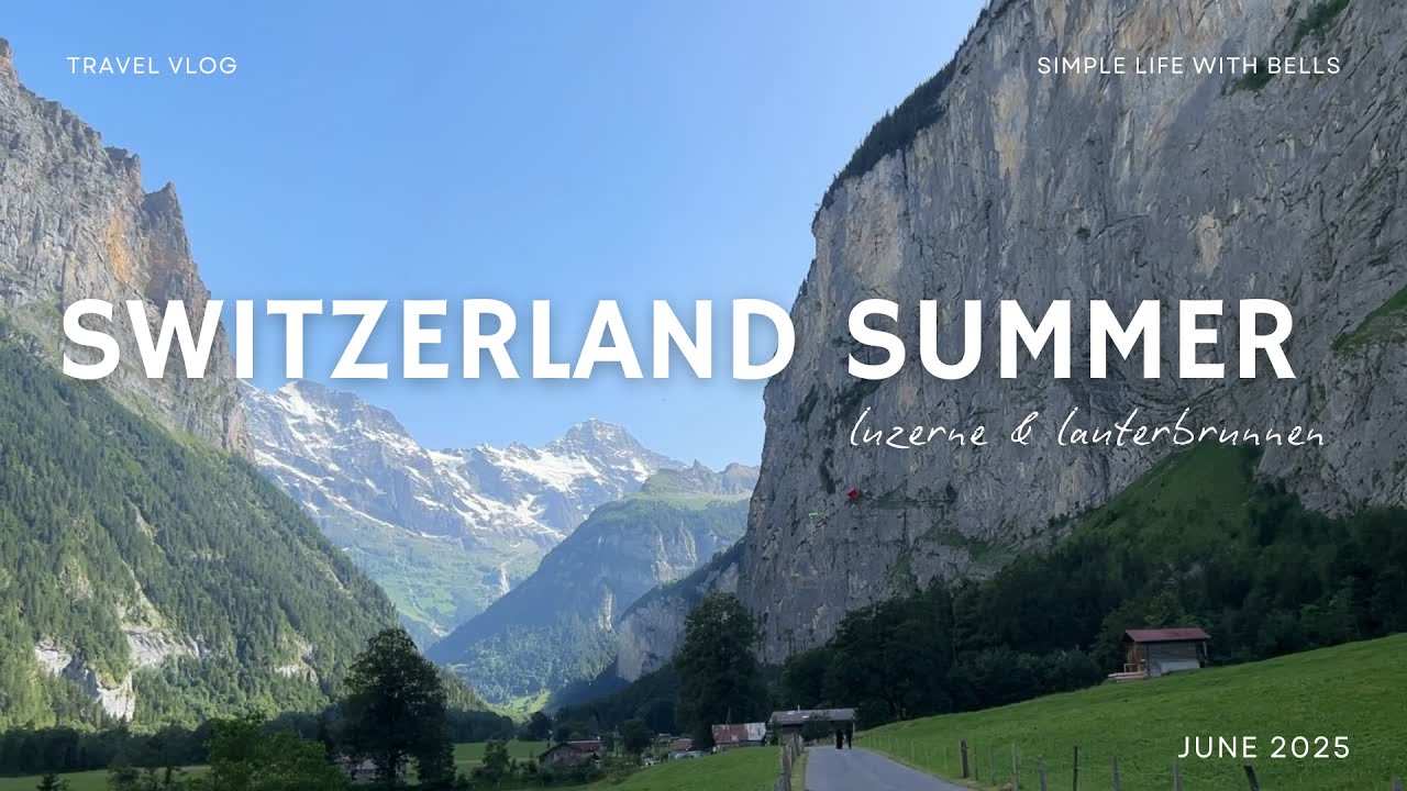switzerland vlog 2025 🇨🇭 - luzern, mt rigi ⛰️, panorama express train to brienz & lauterbrunnen