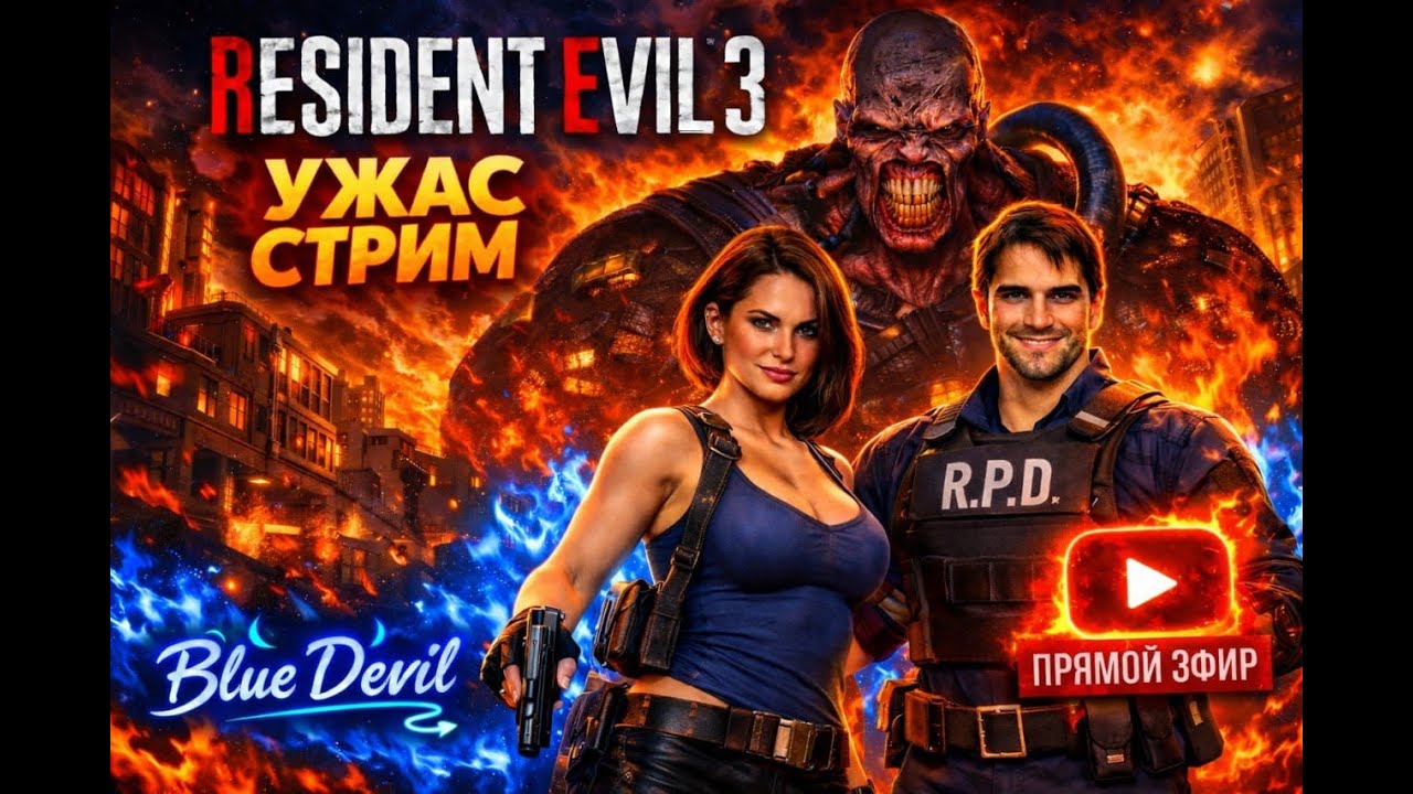 НЕМИЗИС УСТРОИЛ АД 😱 | Resident Evil 3 НОЧНОЙ хоррор СТРИМ #1