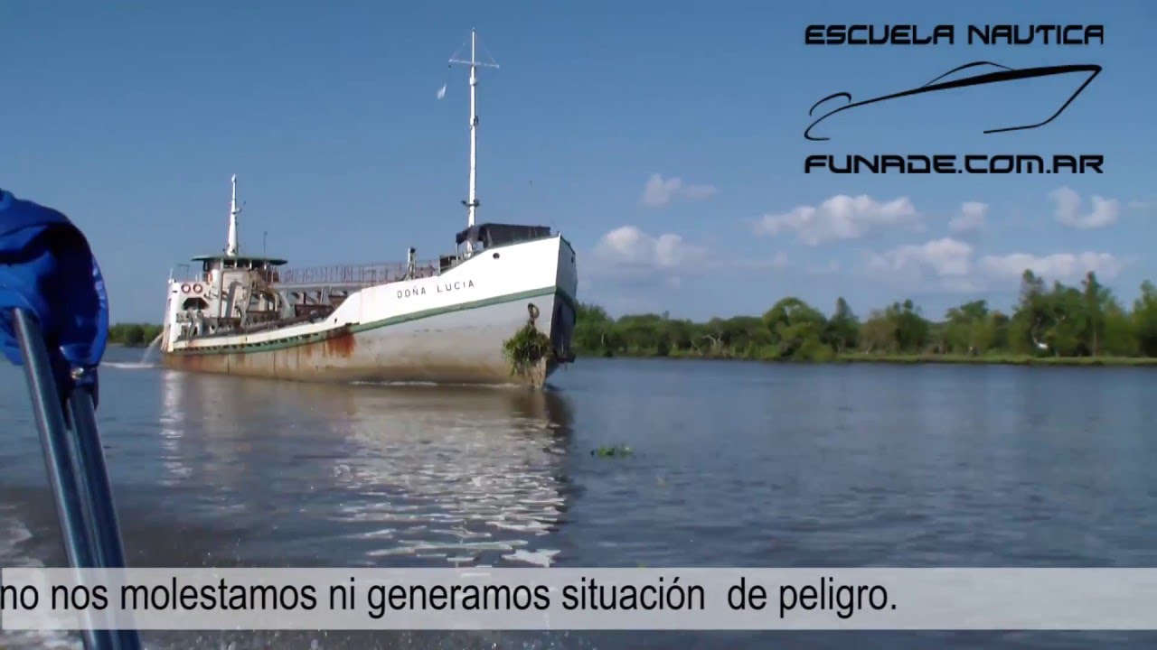 Evitar el accidente. REGLA MANIOBRA DE ALCANCE. Curso de Timonel y de Conductor N&aacute;utico. Tutorial