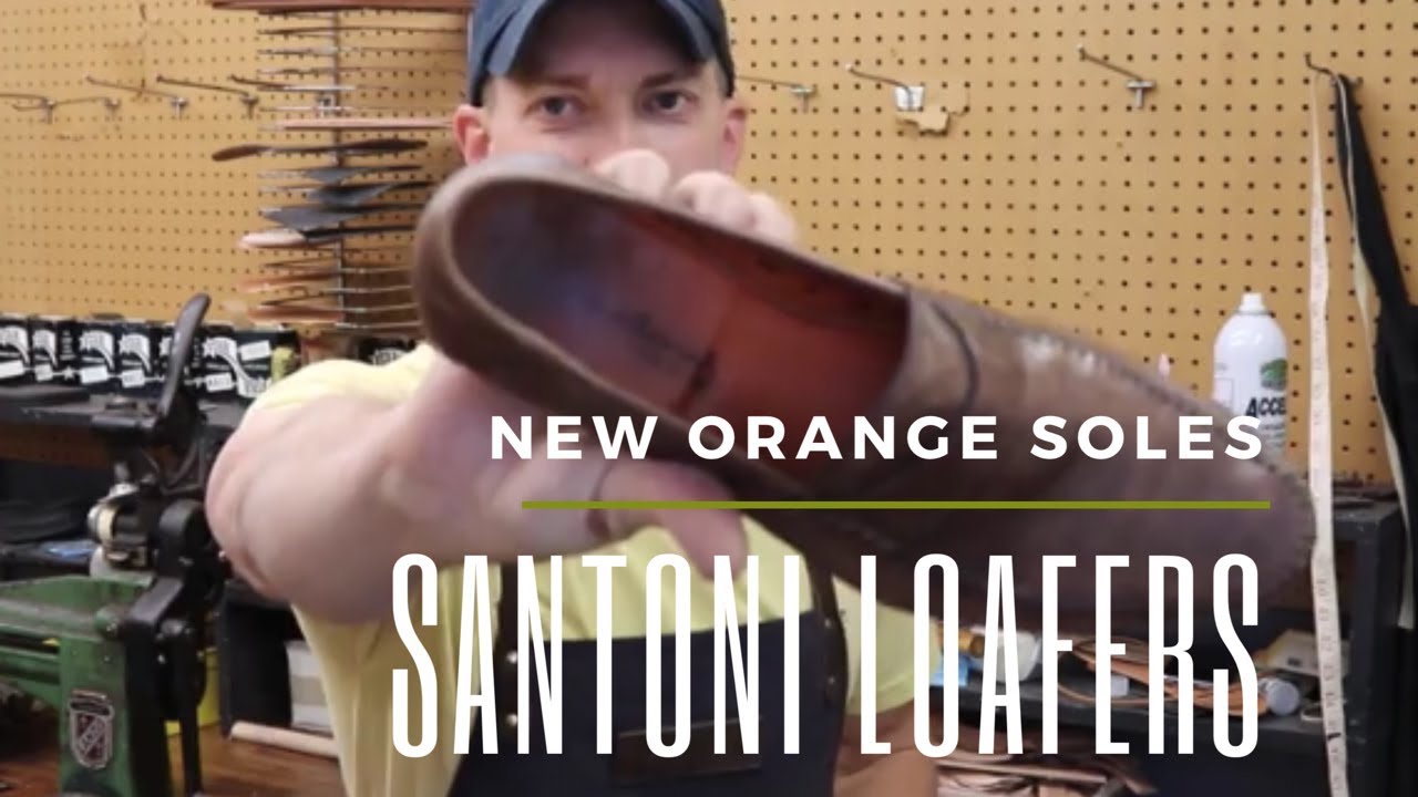 Santoni Loafers - Orange Sole Replacement