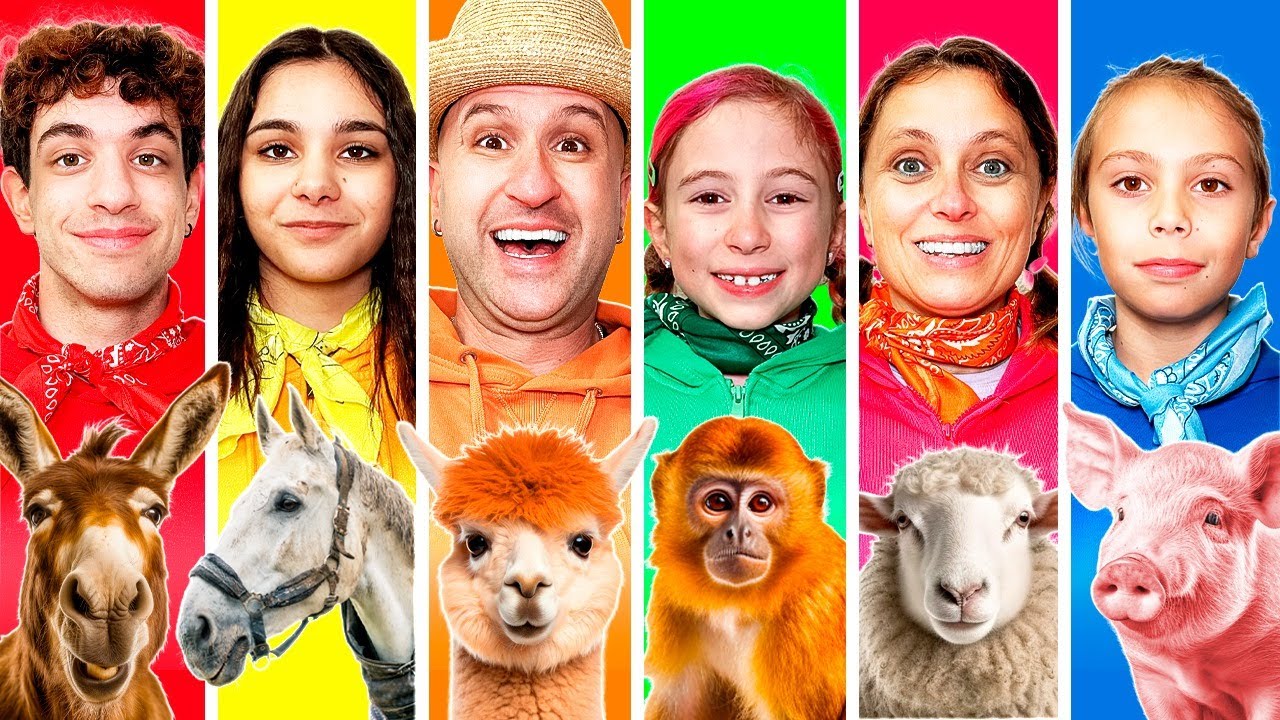 MANGIAMO SOLO CIBO DELLA PRIMA LETTERA DEL NOSTRO ANIMALE PER 24 ORE CON I NOSTRI AMICI!