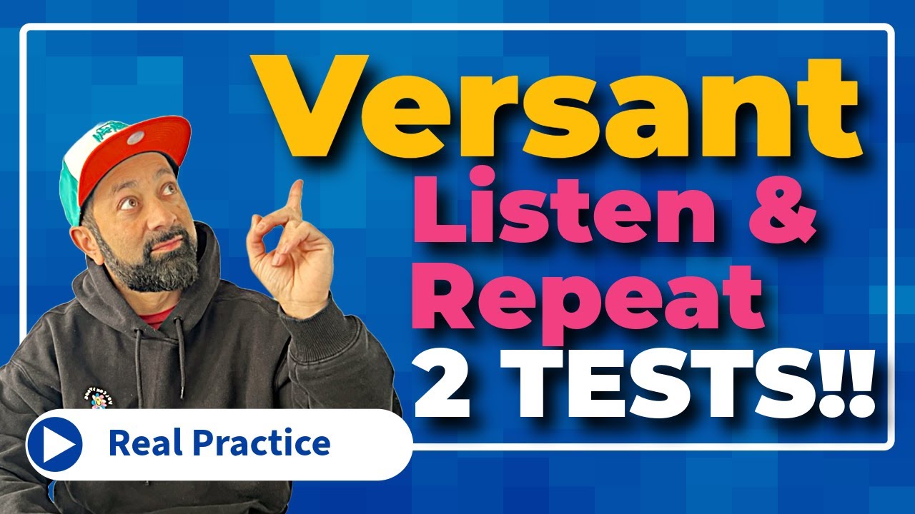Двойная практика! 2 ПОЛНЫХ аутентичных теста Versant Listen & Repeat 🎤 | Улучшайте произношение и...