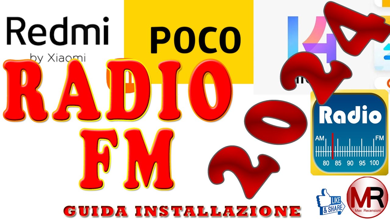 Radio FM  2024  Redmi/Poco: è ancora possibile? (si ma non su tutti)!