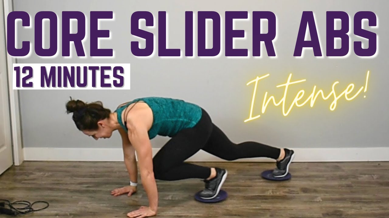 12 Min CORE SLIDER Workout For ABS / Sculpt a FLAT TUMMY at Home