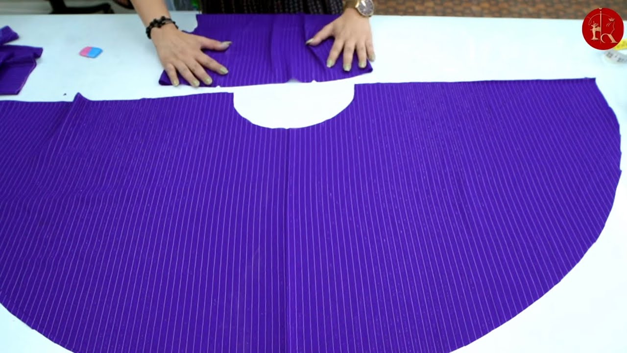 Puplam Kurti cutting and stitching ￼