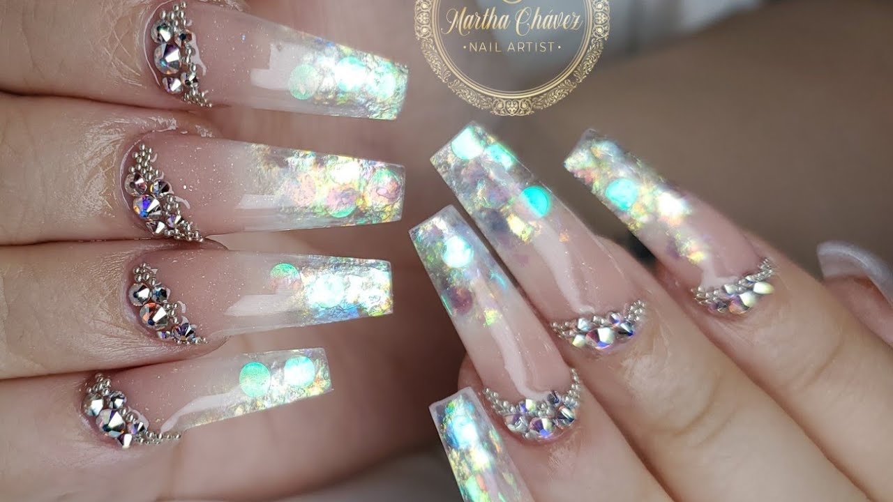 UÑAS ACRILICAS SUPER BRILLANTES(Aplicación En Clienta,)