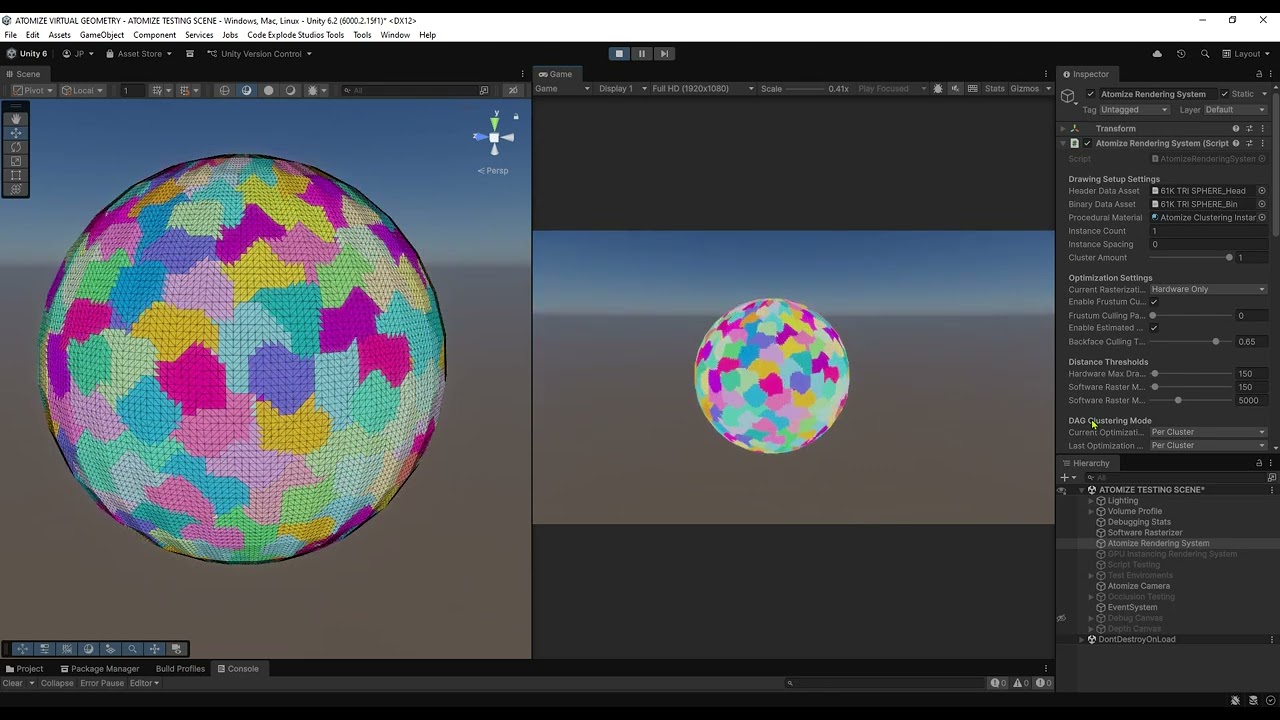 Inside Atomize : Visualizing the Virtualized Geometry Pipeline | Unity 6 HDRP