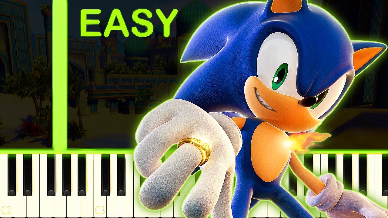 SONIC AND THE SECRET RINGS THEME - EASY Piano Tutorial