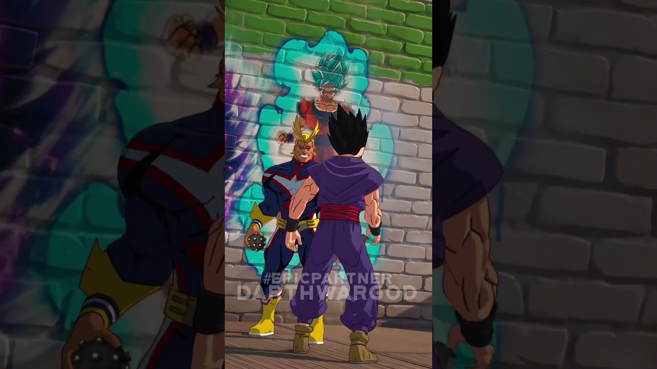 Goku Vs All Might #epicpartner #fortnite #anime #shorts