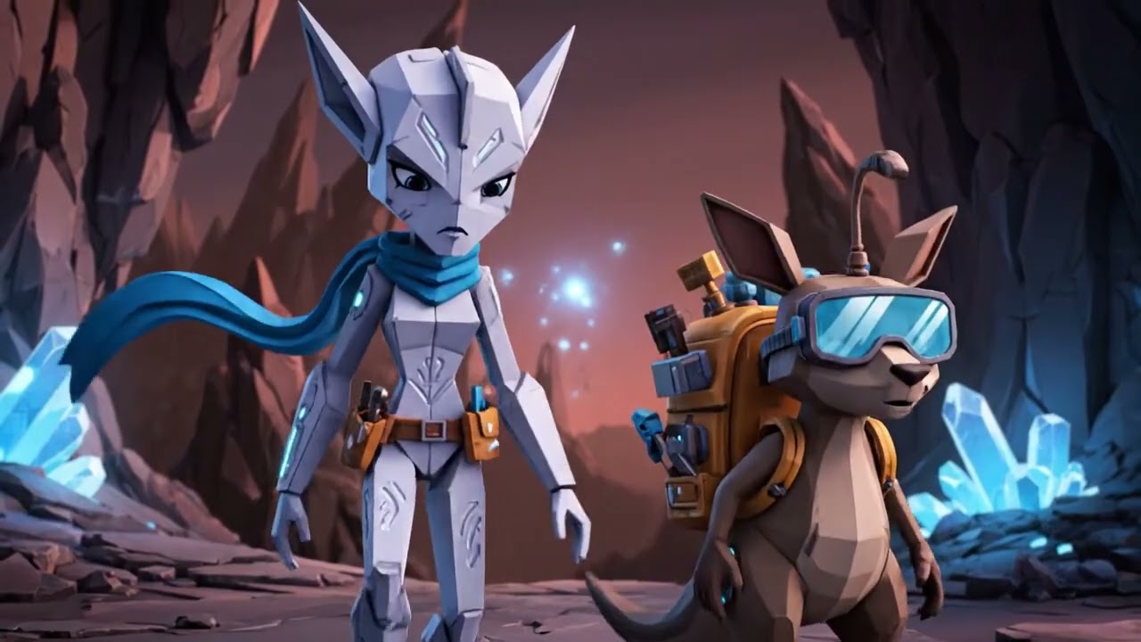 Papercraft Adventure: Nova's Desert Chase in Industrial Channel