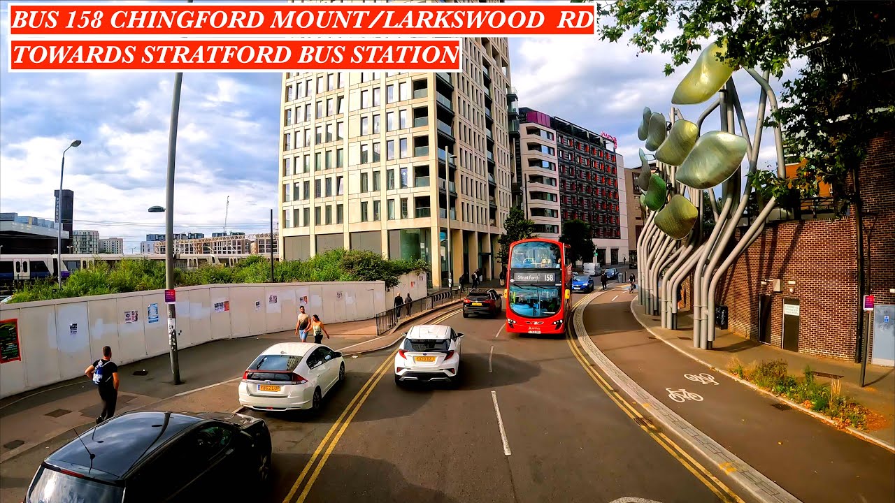 South East London |Evening Bus Ride 158 |Rain,Cloudy & Sunshine Visual| Chingford Mount To Stratford