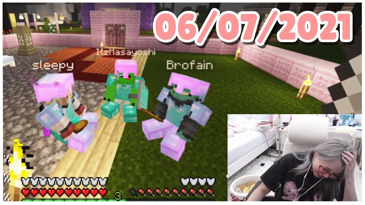[06/07/2021] otv smp trying to build pinkbucks babysitting 3 kids