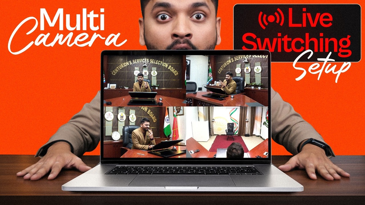 Multi Camera Live Switching Setup | Multi Camera Studio Setup for YouTube🎥