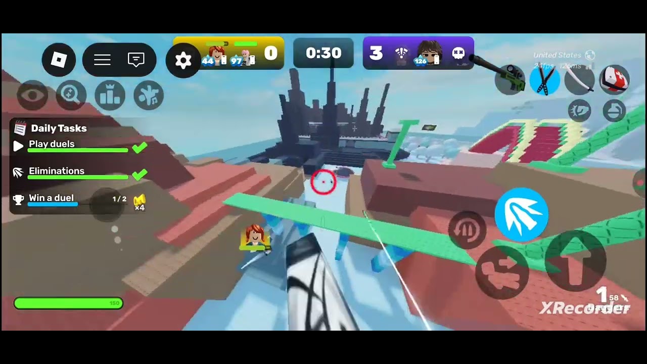 Playing rivals 3v3 with my sis and cus