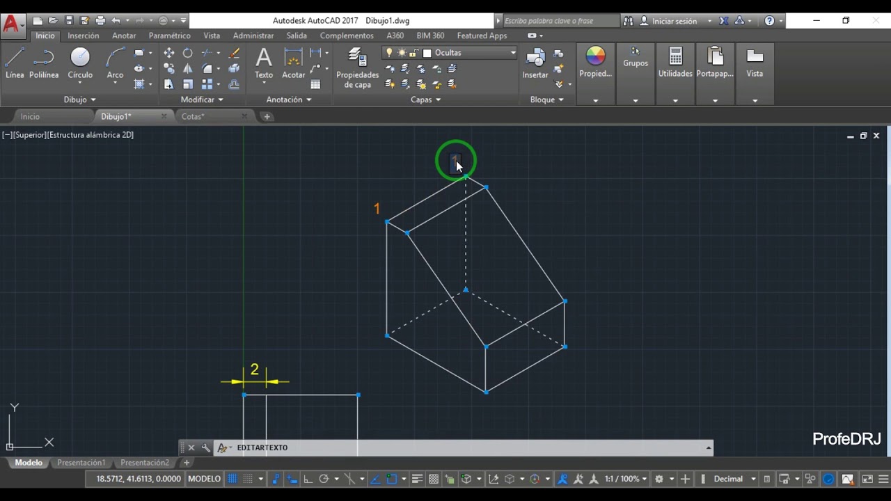 AutoCAD Lección 5 - (Vistas, Isométrico y vértices)
