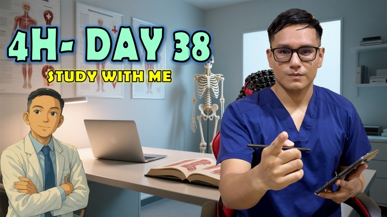 🔴 LIVE: 4H Study With Me (50/10)✍🏻Doctor Studying for Residency | Estudia conmigo (Deep Focus) 🕯️🩺