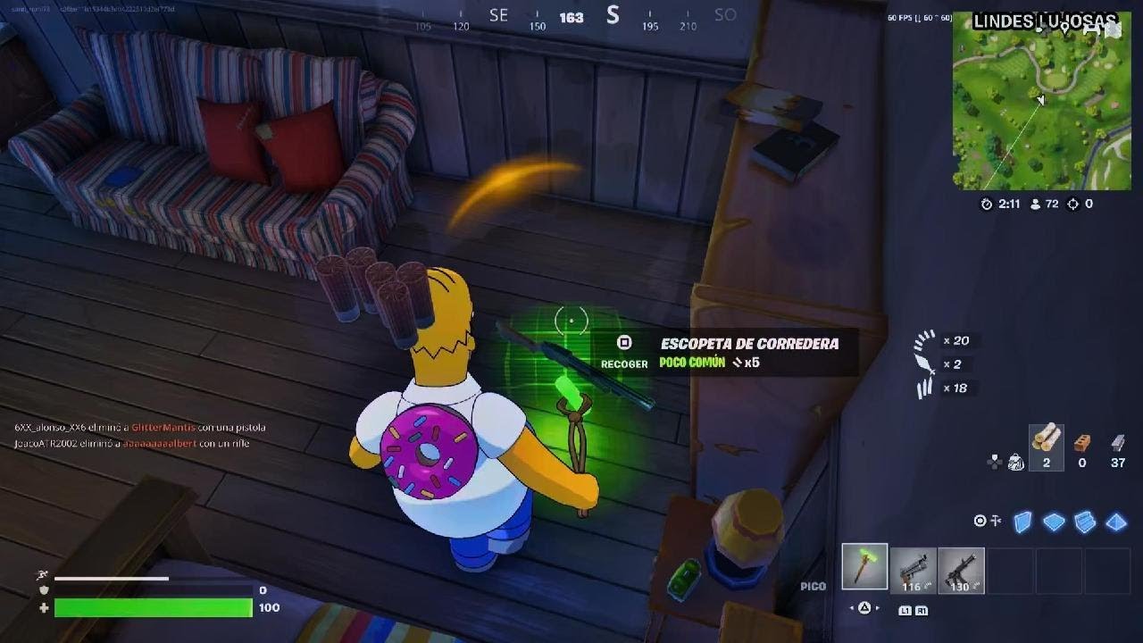 Fortnite con homero