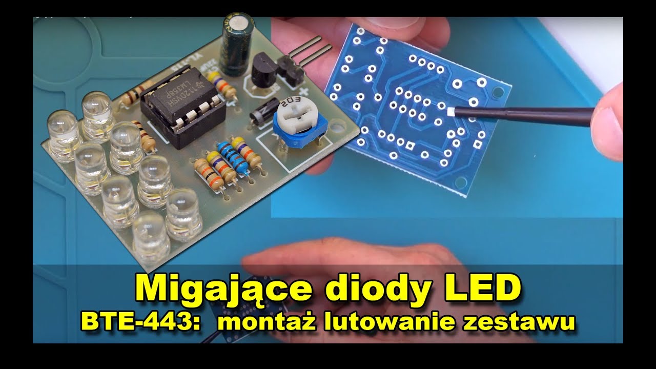 Migające diody LED kit diy zestaw do samodzielnego montażu