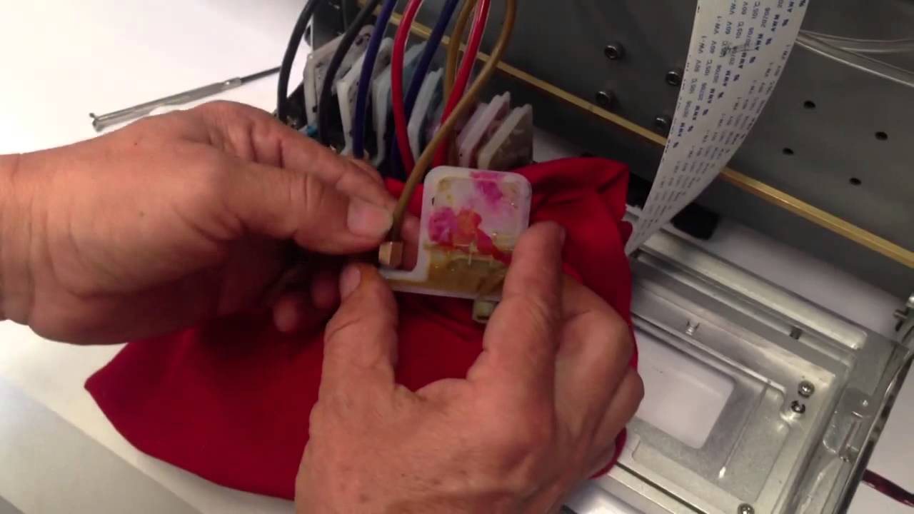 Como cambiar damper en cabezal epson DX5