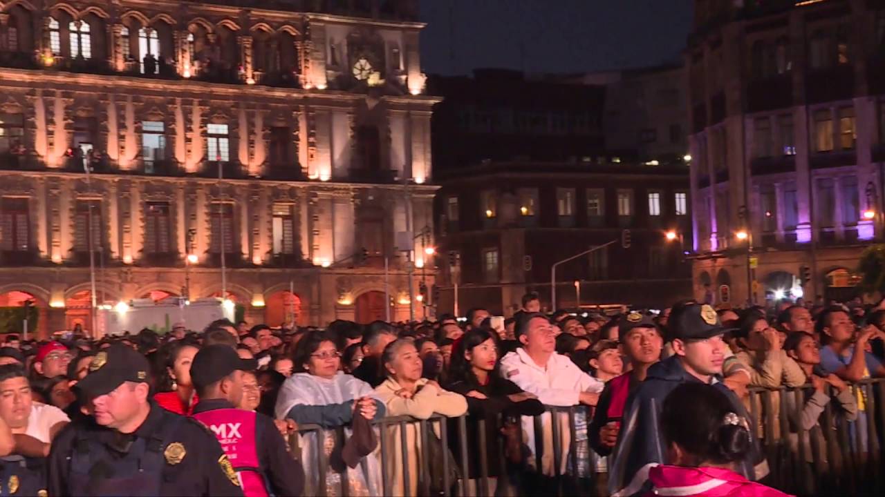 Concierto de Carlos Vives, Rubén Blades y Marc Anthony en el zócalo de la ciudad de México