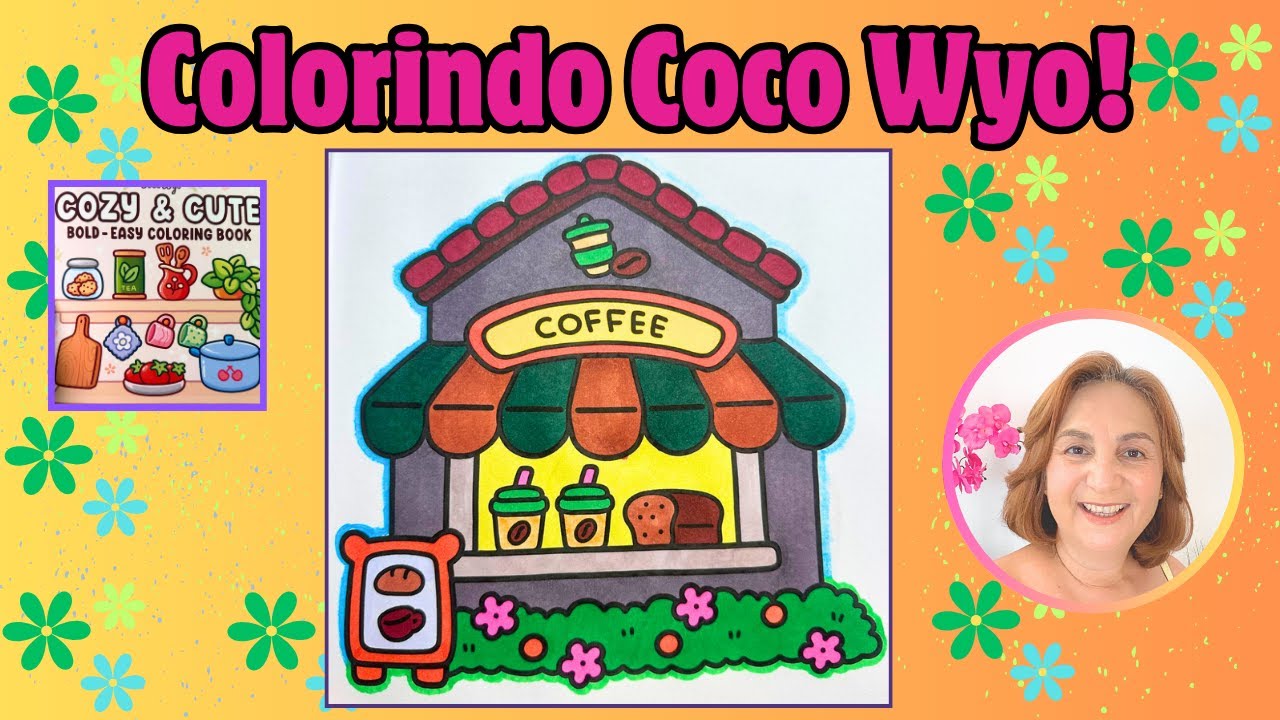 🎨 Colorindo Livro de Colorir Cozy & Cute🌸Coco Wyo ✨ Coffee
