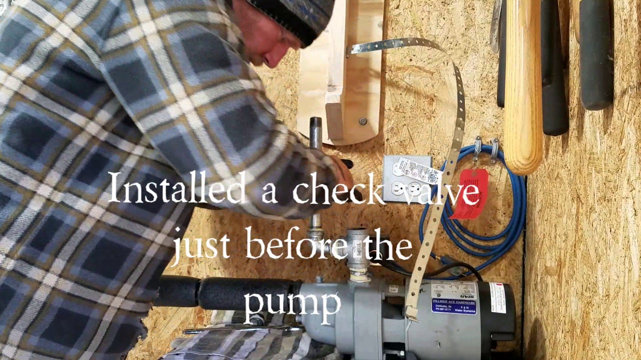 Installing a sand point well