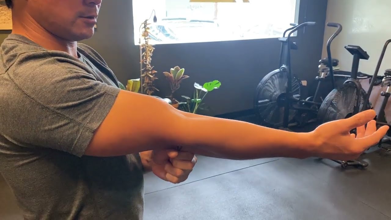 elbow flexion & extension Passive stretch and active movements