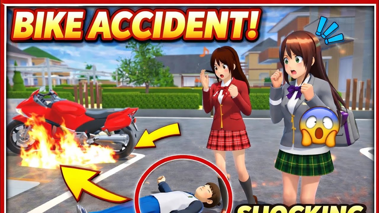 Kecelakaan Motor Yuta yang Sangat Mengejutkan!! 😲😱 | Sakura School Simulator #sakuraschoolsimulator 