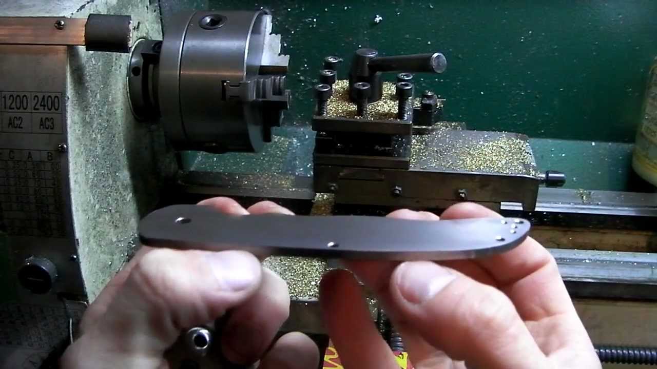 Knifemaking Tuesdays Week 09 - Testing button lock and making Ti handles