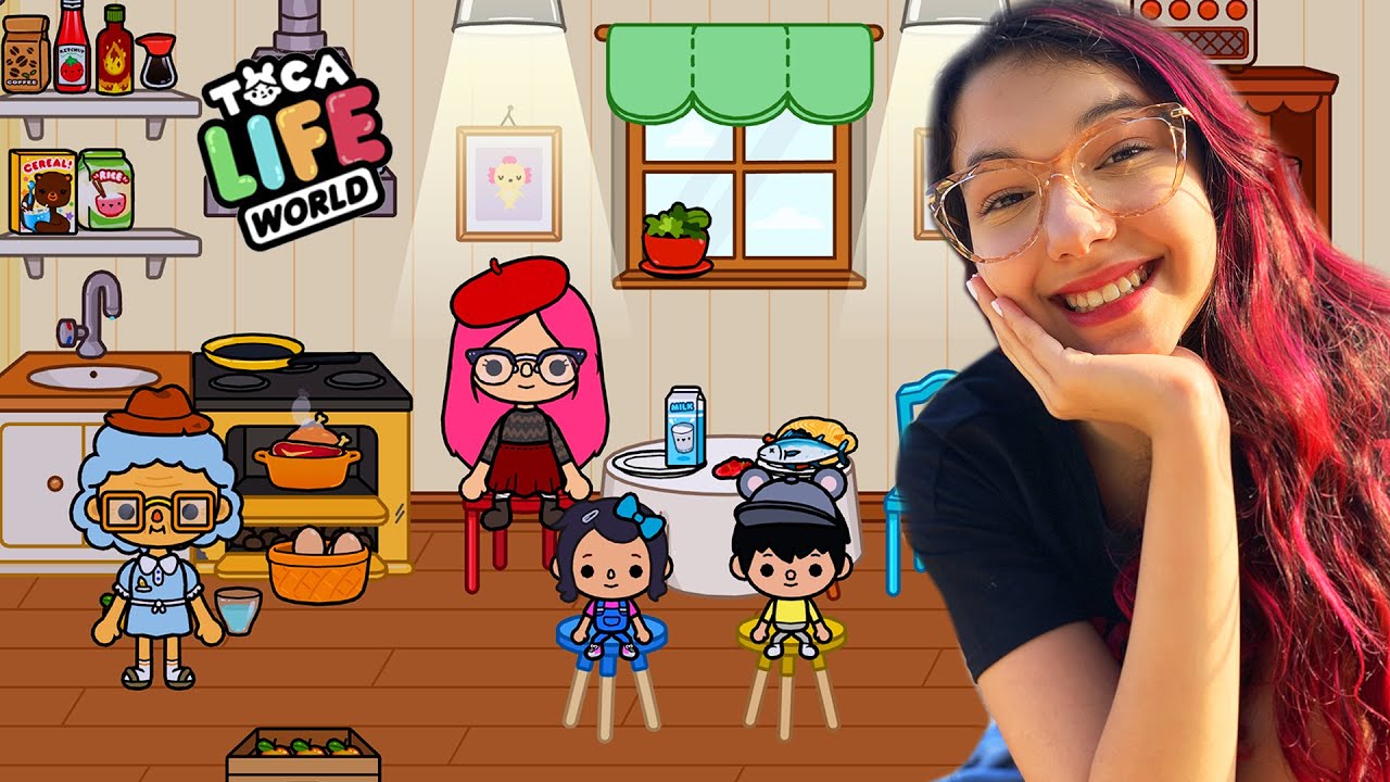 ROTINA DAS CRIANÇAS NA CASA DA VOVÓ !! Rotina Família Toca Life World | Família Luluca