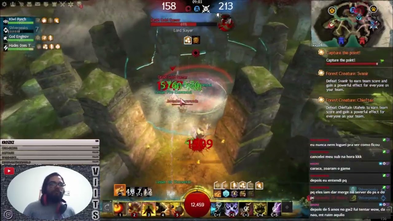 Guild Wars 2 - Ranked PvP (Season38) - Core Staff Elementalist - HARD CARRY 1563 Points Rank