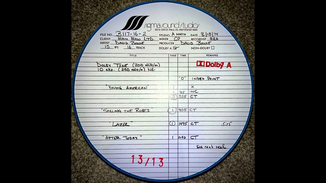 David Bowie Sigma 7