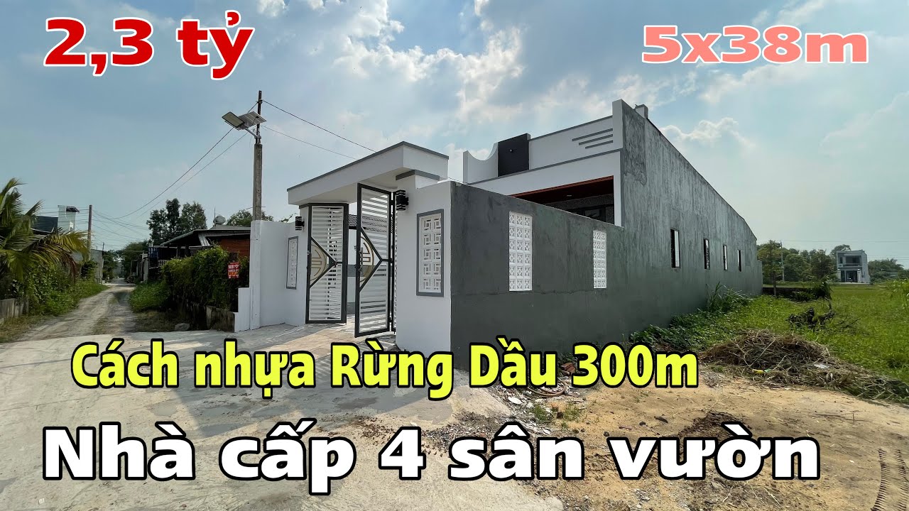 T26 - nhà cấp 4 sân vườn quá đẹp , khổ lắ mới bán ,5x38m sổ riêng Mỹ Hạnh Bắc Đức Hoà