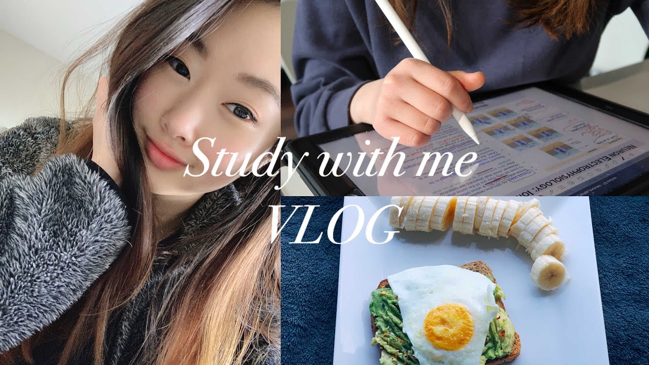 STUDY WITH ME during Quarantine l Online Lectures, What I Eat, Nursing Prerequisites