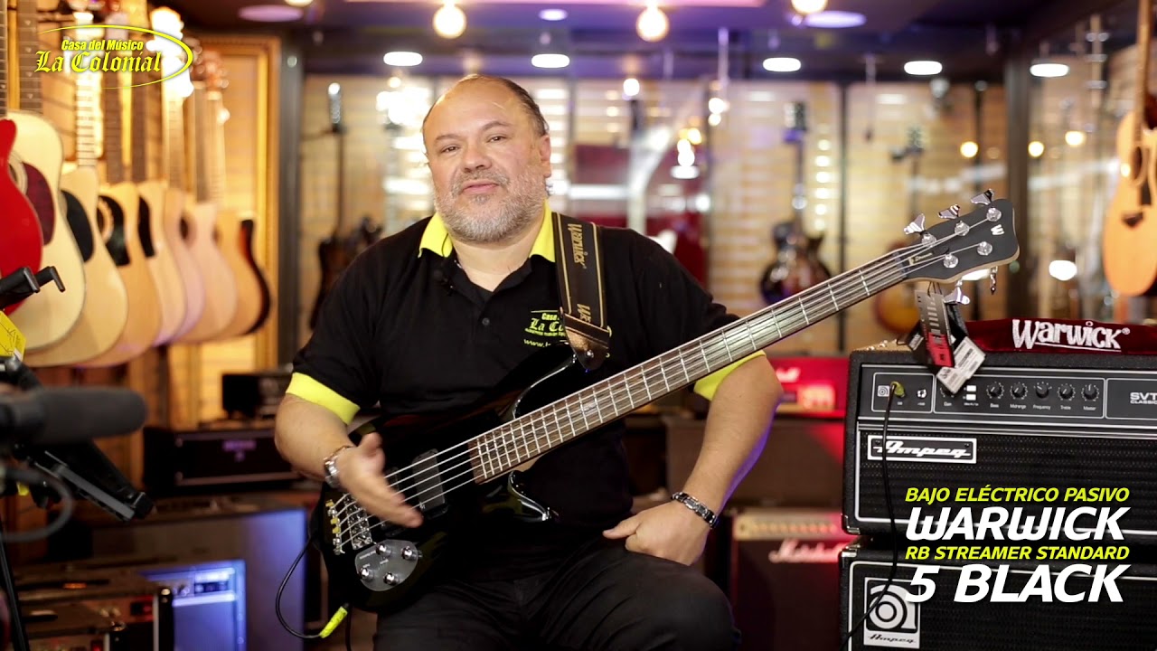Bajo Warwick RB Streamer Standard 5 Black - La Colonial
