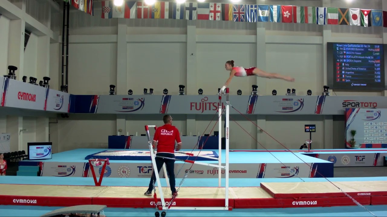 MASOVA Vanesa (CZE) - 2023 Artistic Junior Worlds - Qualifications Uneven Bars